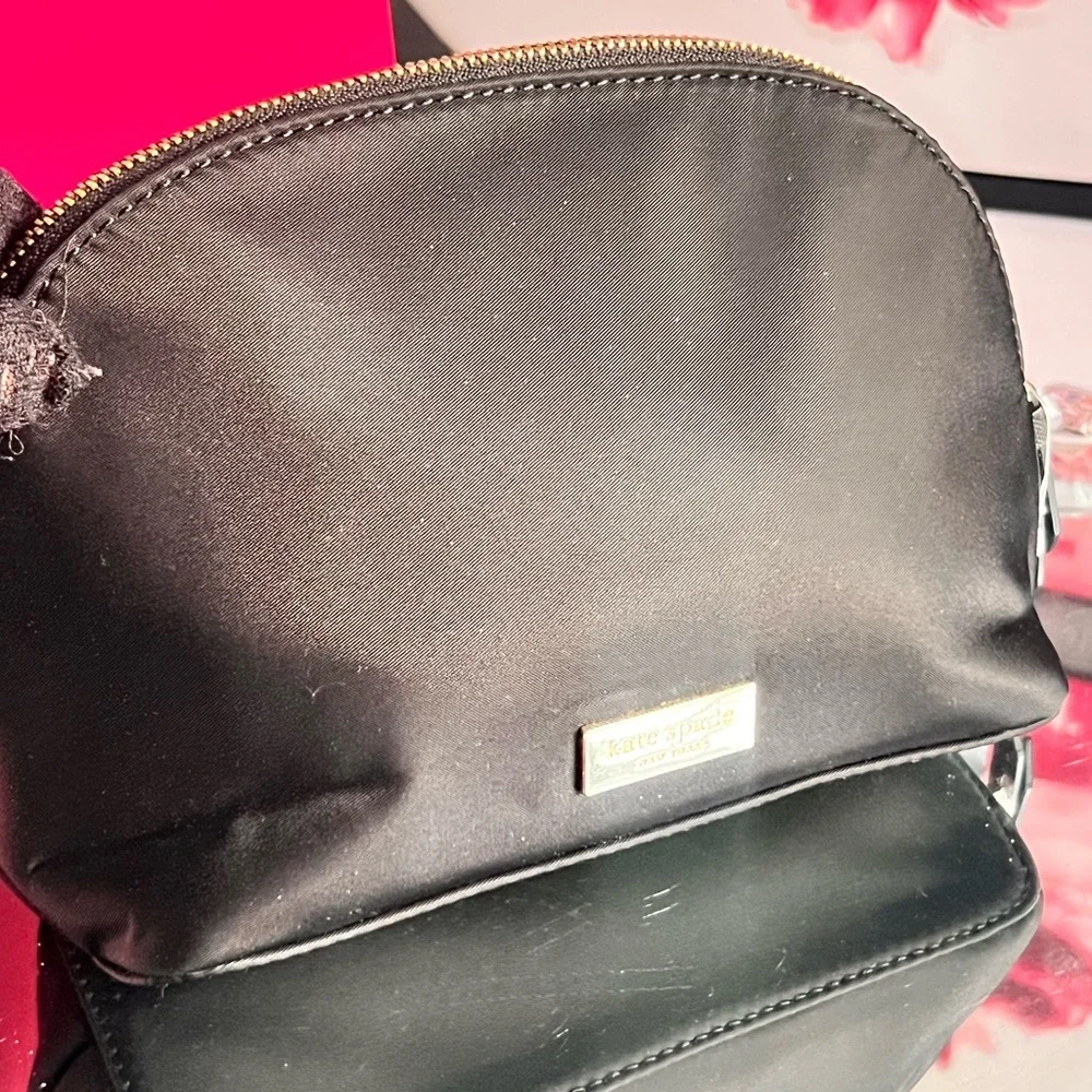 Kate Spade New York Owl NWT Small Marcy Nylon Cosmetic Baglll Ll lip